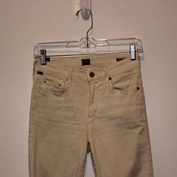 Citizens of Humanity High Rise Rocket Crop Skinny Jeans in white  Size 26 - Picture 4 of 15